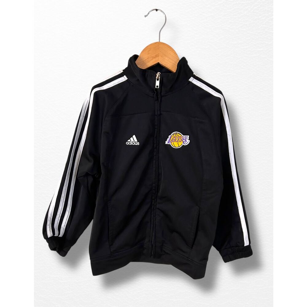 Adidas LA Lakers Youth 3-Stripe Track Jacket, Size 5/6